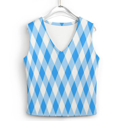 KSC's Custom Designs Women's Long Sleeve Button Knit Vest - 10 OPTIONS INSIDE