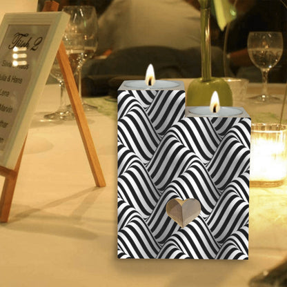 Realistic Kaleidoscopic Candle Holder Wooden Candle Holder (Without Candle)