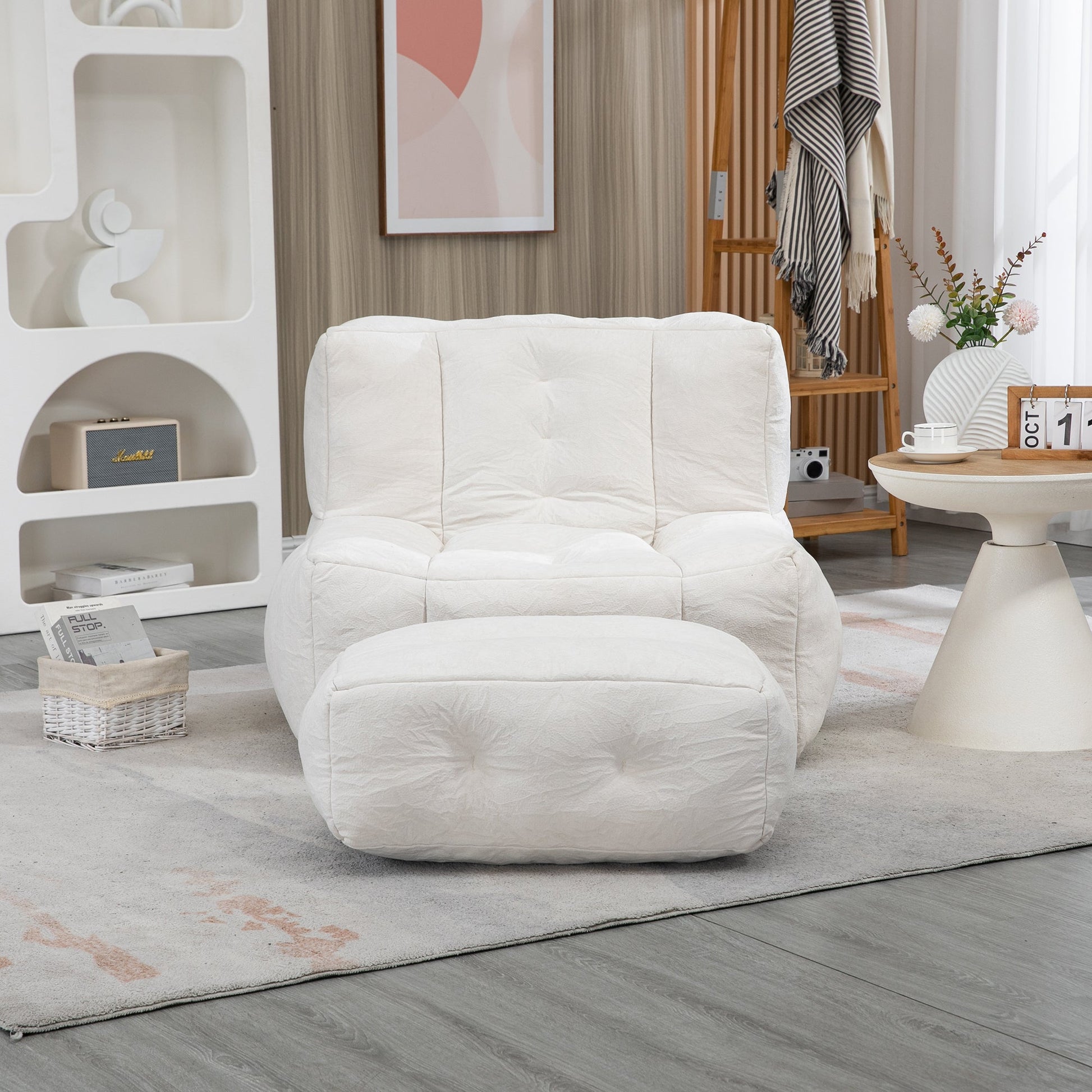Fluffy bean bag chair, comfortable bean bag for adults and children,