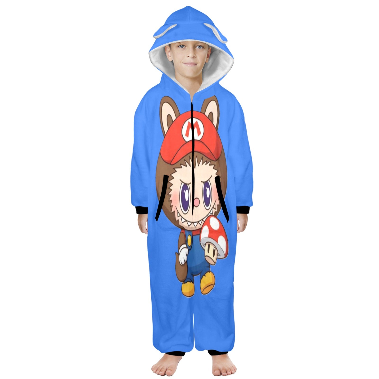 KSC's Exclusive Big Kids Onesie Labubu (8 to 15 Years) Blue Mario Labubu