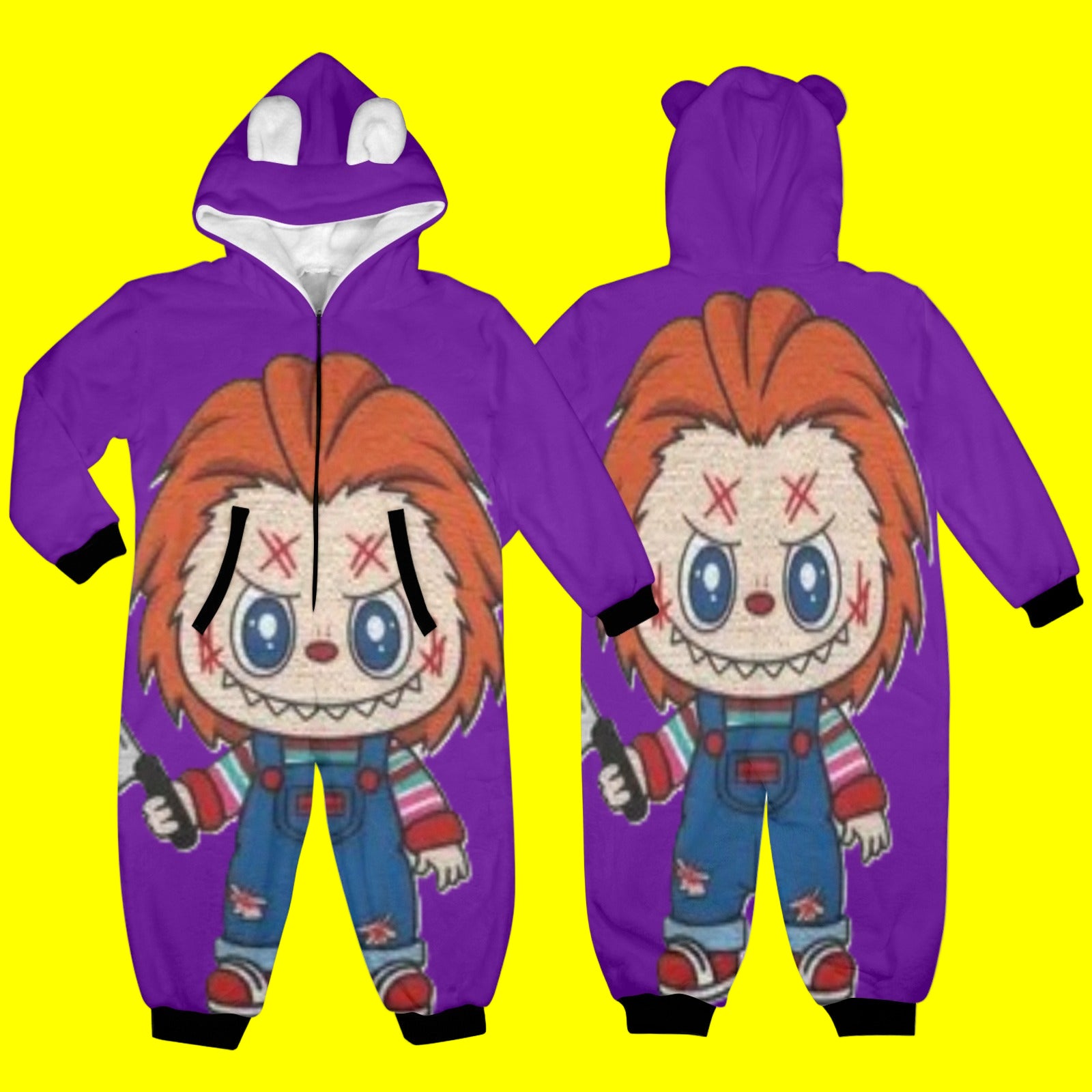 KSC's Halloween Good Guy Labubu Doll Lil Kid Unisex Onesie 2 to 7 years old