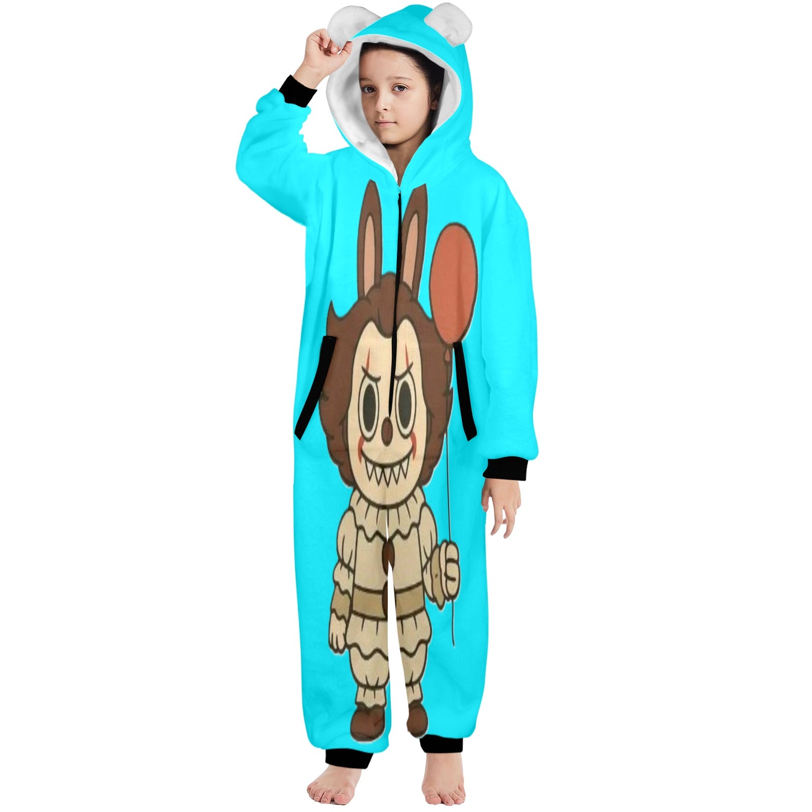 KSC's Halloween Big Kids Unisex Onesies (8 to 15 Years) Pennywise It Clown Labubu