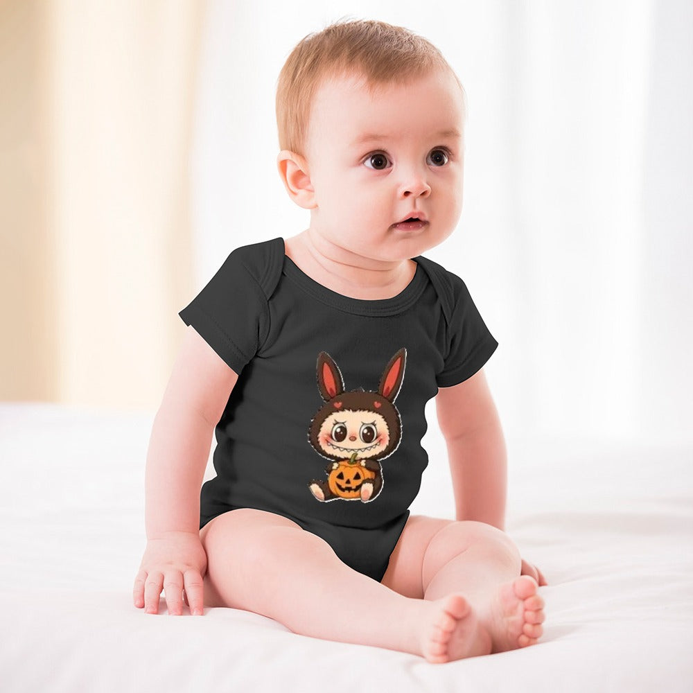Baby Halloween Labubu Short -Sleeve Baby's Bodysuit