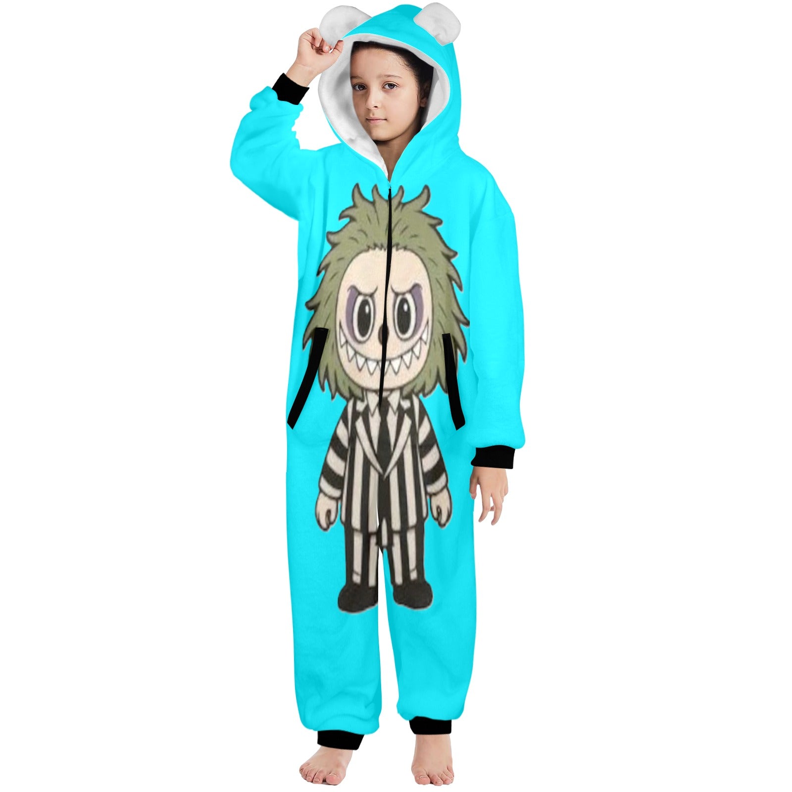 KSC's Halloween Big Kids Unisex Onesies (8 to 15 Years) Beetle Juice Labubu