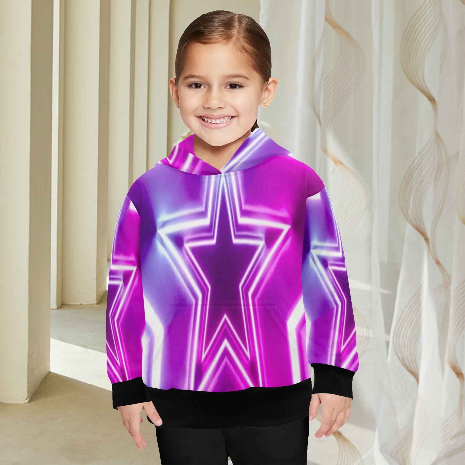 KSC's Exclusive Designs Little Girls' Long Sleeve Hoodie - Little Girls' Long Sleeve Hoodie