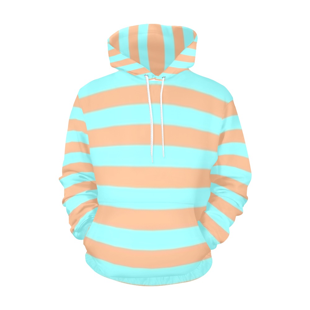 KSC's Exclusive Women's Stripe Design Hoodies Collection (10 Styles) Hoodie (Model H13)