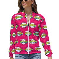 KSC's Limited Edition Pop Art Designs Women's Long Sleeve Zipper Jacket (10 Options) - KSC's Limited Edition Pop Art Collections