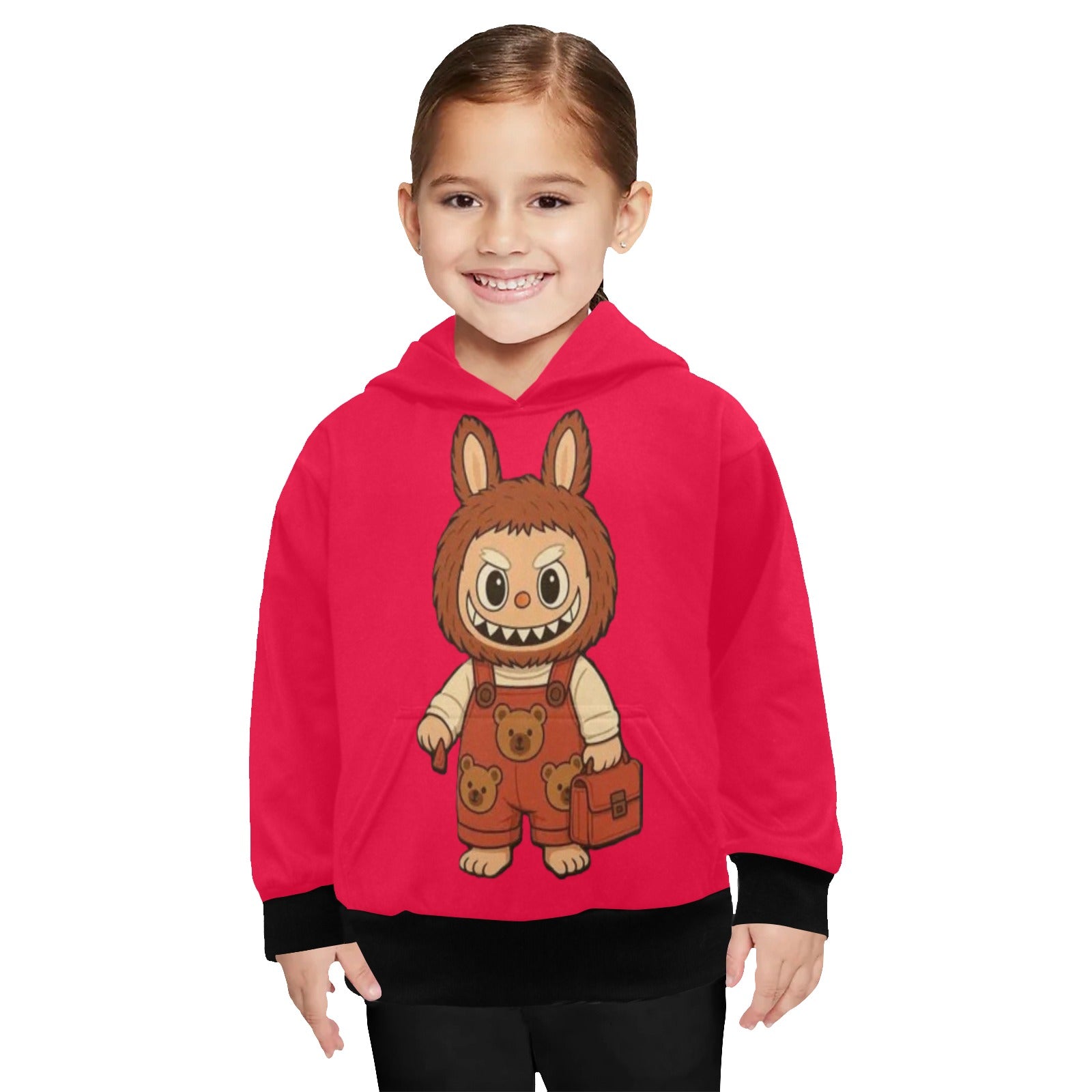 KSC's Limited Edition Labubu Hoodies -Little Girls' Long Sleeve Hoodie