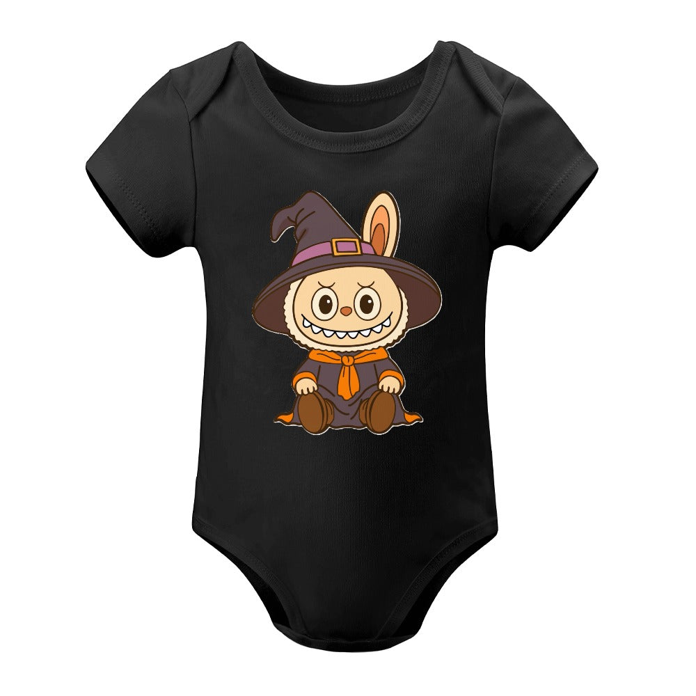 Baby Halloween Labubu Short -Sleeve Baby's Bodysuit