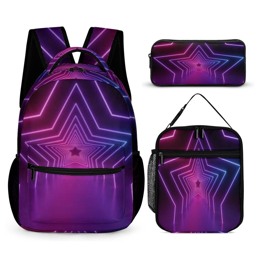 BACK TO SCHOOL BUNDLES -3PC Back To School Set - KSC's Custom Designs Back To School Sets - Backpacks, Three piece set combination Backpacks, Lunch Box, Pencil Bag/Organizer