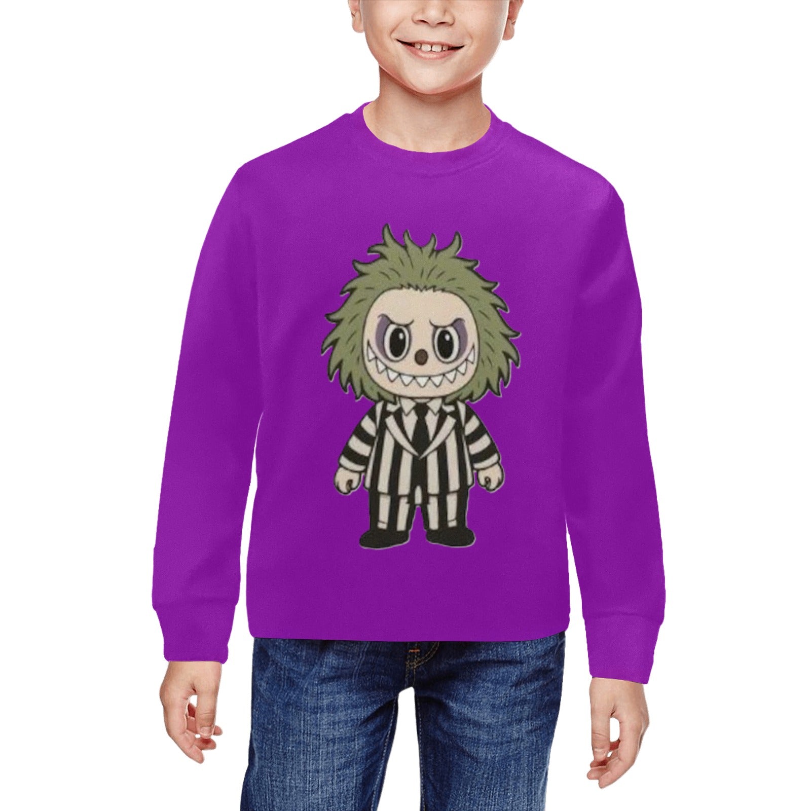 Halloween Rabbit Labubu Unisex Youth Sweatshirts - Assorted Unisex Youth/Kid's Crewneck Sweatshirt
