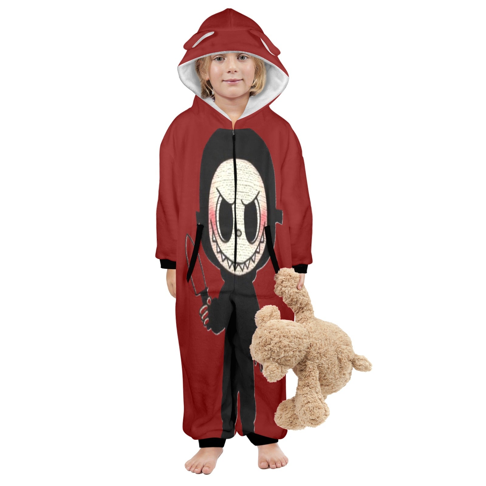 KSC's Halloween Exclusive Little Kid Unisex Onesie Labubu Ghost Face Design 5