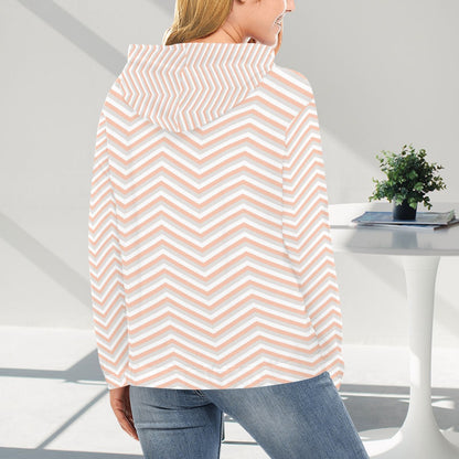 KSC's Exclusive Women's Stripe Design Hoodies Collection (10 Styles) Hoodie (Model H13)