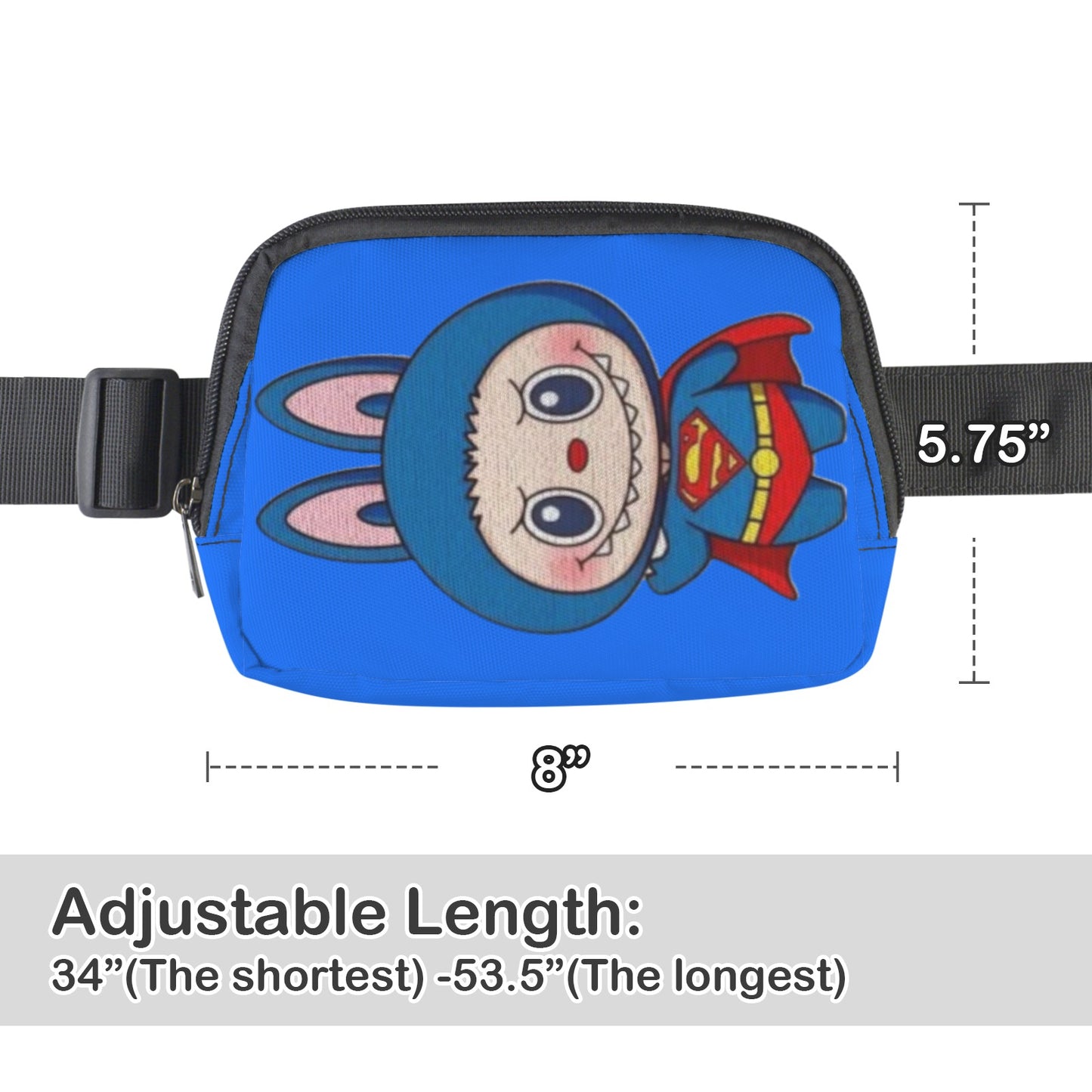 🦸‍♂️Labubu Hero Trio Fanny – Justice League Power, Pocket-Sized - Labubu Heros (Superman, Batman, Hulk) Cross Body Bags - Fanny Packs for Adults Kids