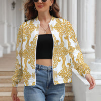 Women's Long Sleeve Zipper Jacket (10 Options) - KSC's Limited Edition Designer Collections