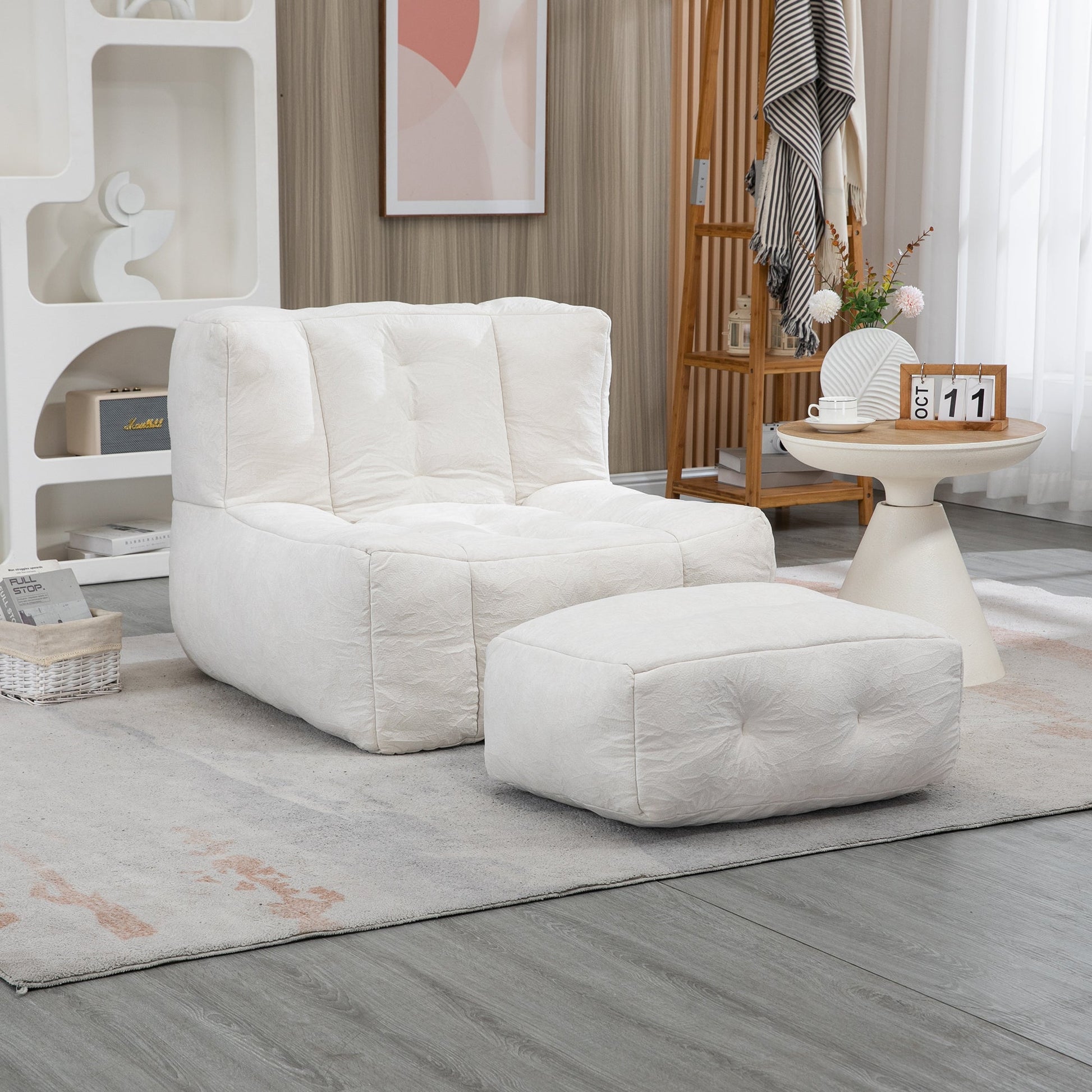 Fluffy bean bag chair, comfortable bean bag for adults and children,
