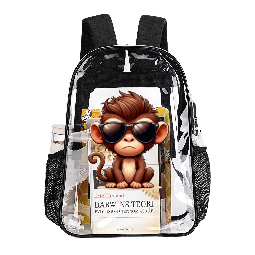 KSC's Custom Designs On Transparent Bag 17 inch New