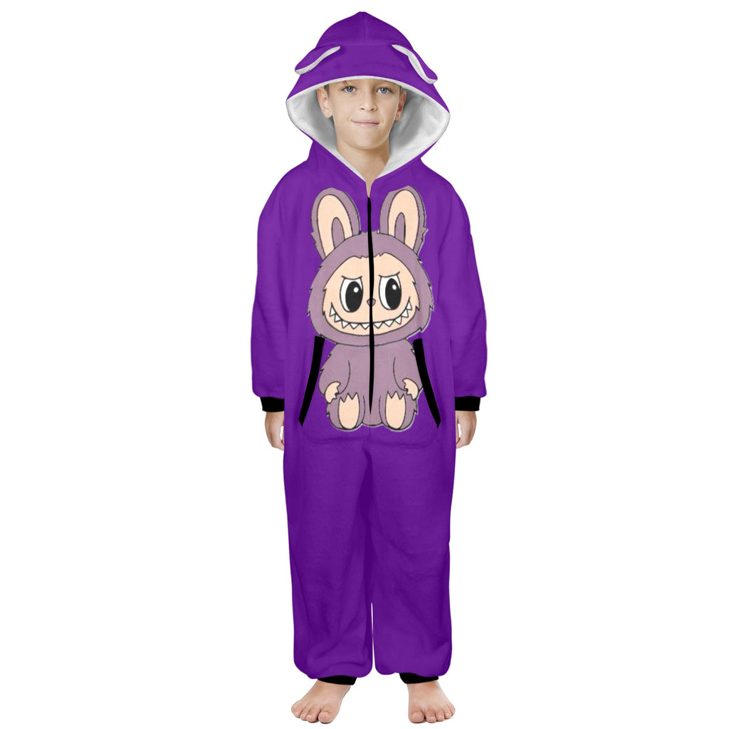 KSC's Exclusive Big Kids Onesie Labubu (8 to 15 Years) Purple w/Purple Labubu