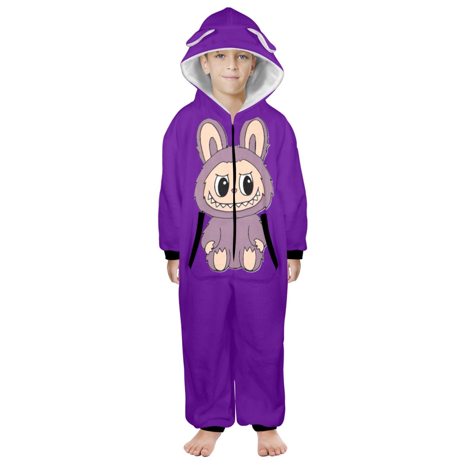 KSC's Exclusive Big Kids Onesie Labubu (8 to 15 Years) Purple w/Purple Labubu