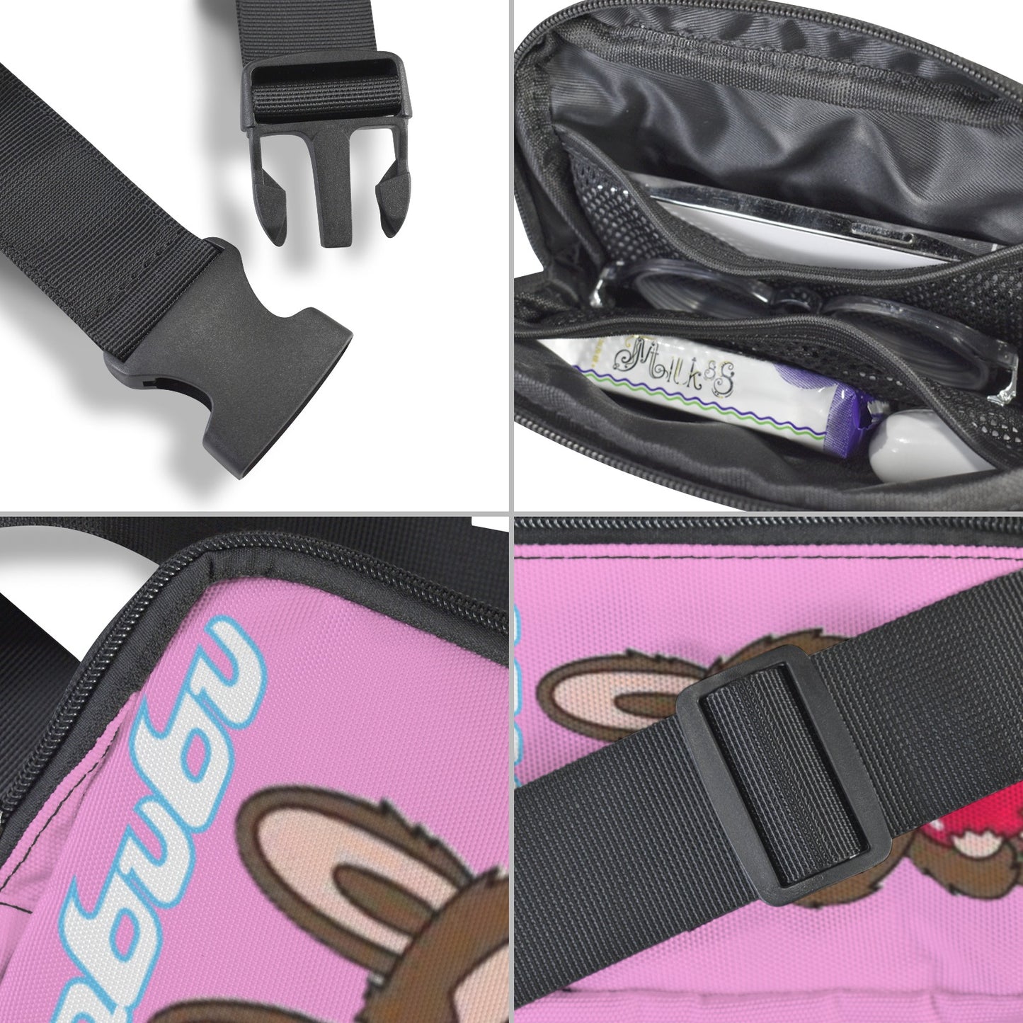 🧸💖 “Heart-Stoppingly Cute!” Labubu Love Bags – Trending Crossbody & Fanny Style for All Ages -Most Popular & Trending Cute Brown Labubu Holding Heart Cross Body Bags- Fanny Bags for Adults & Kids