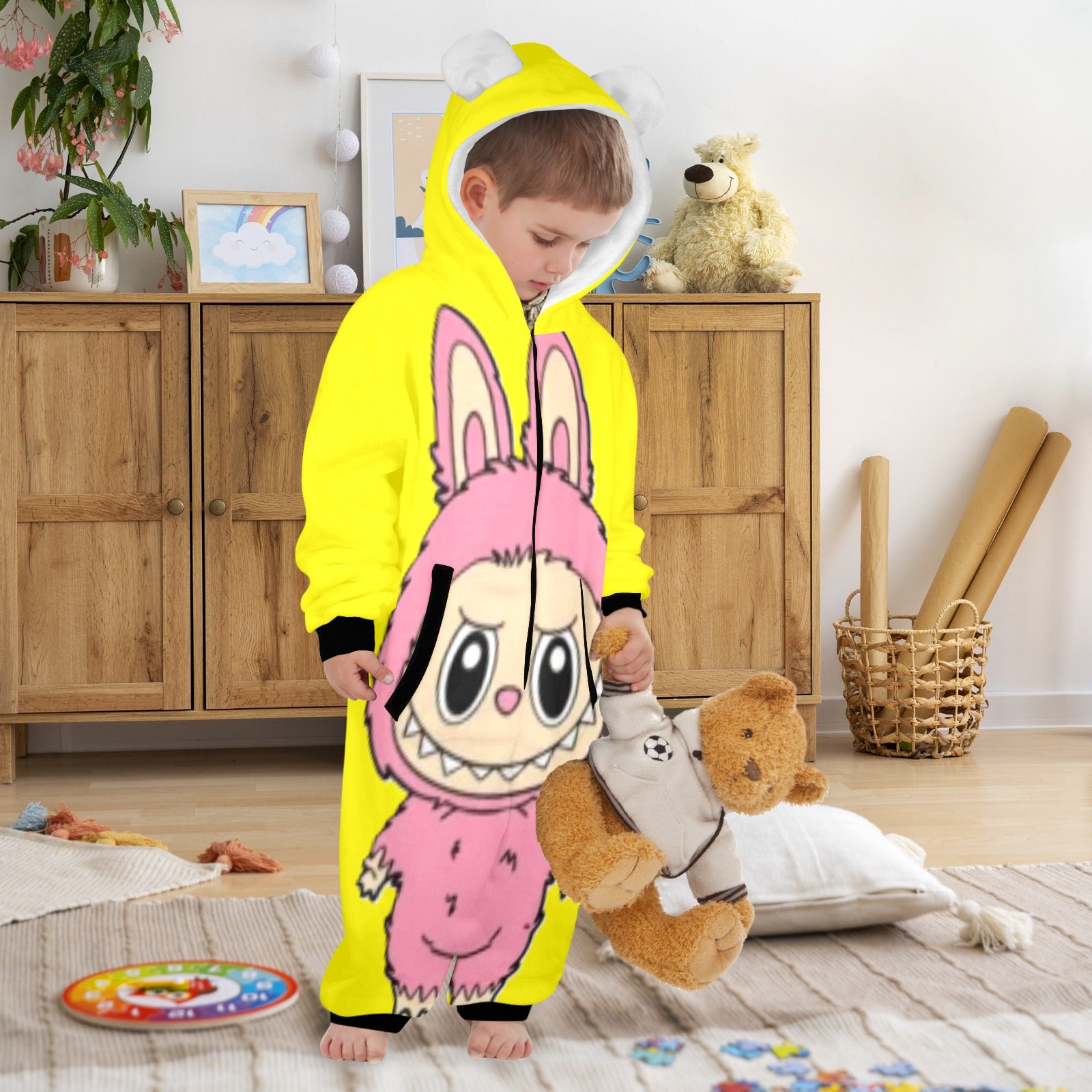 KSC's Exclusive Labubu Little Kids Onesies (2 to 7 Years Old) - Pink Labubu