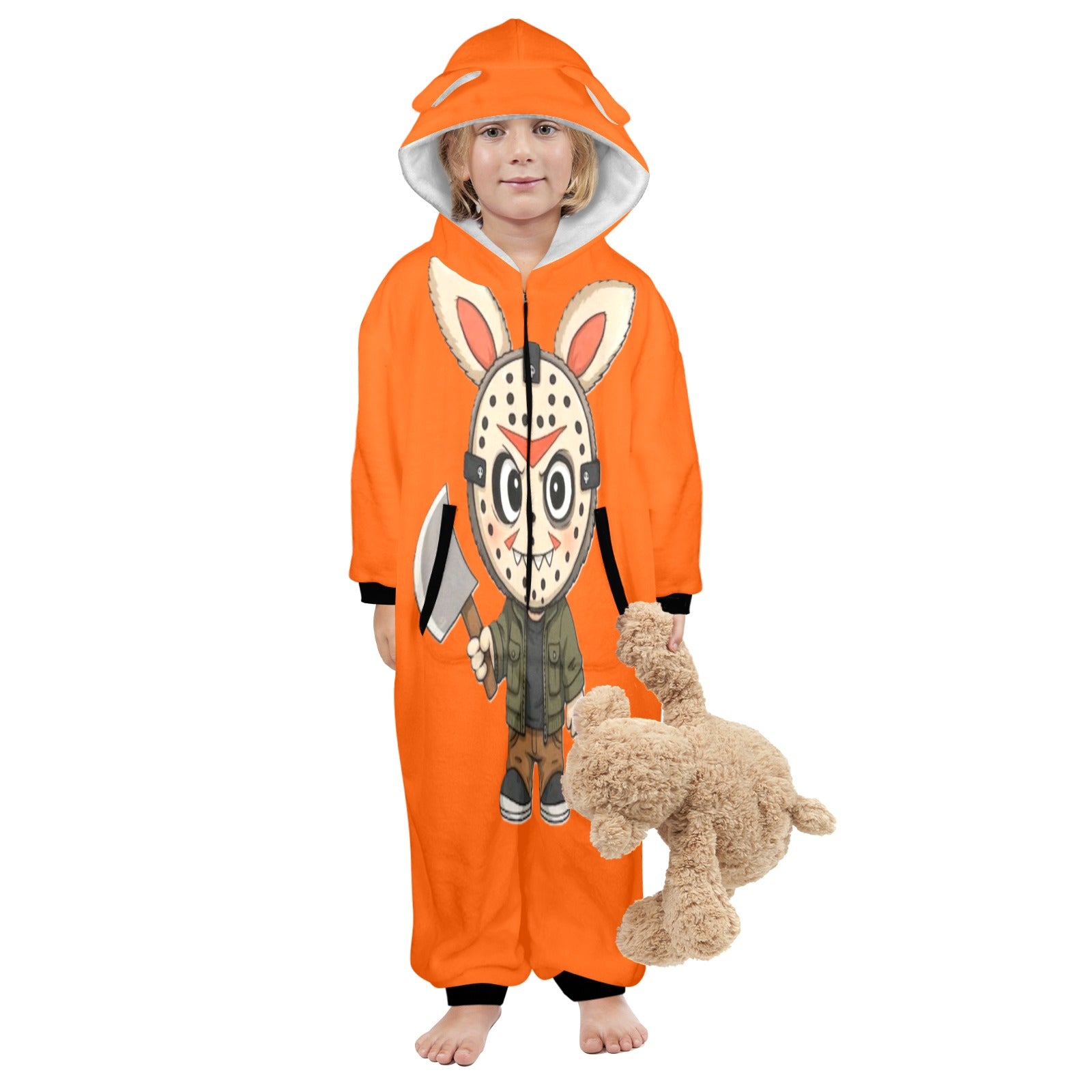 KSC's Halloween Exclusive Little Kids Unisex Onesie Labubu Jason Friday 13th