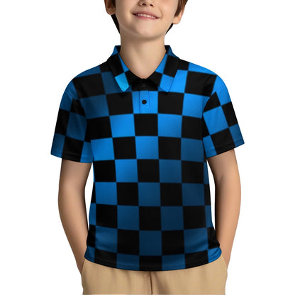 KSC's Exclusive Kids Designs- Young Men's/Boys New Kid's Shoulder buttoned polo shirt