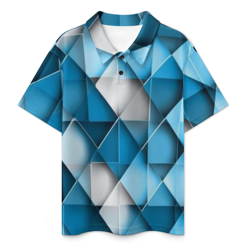 KSC's Exclusive Kids Designs- Young Men's/Boys New Kid's Shoulder buttoned polo shirt