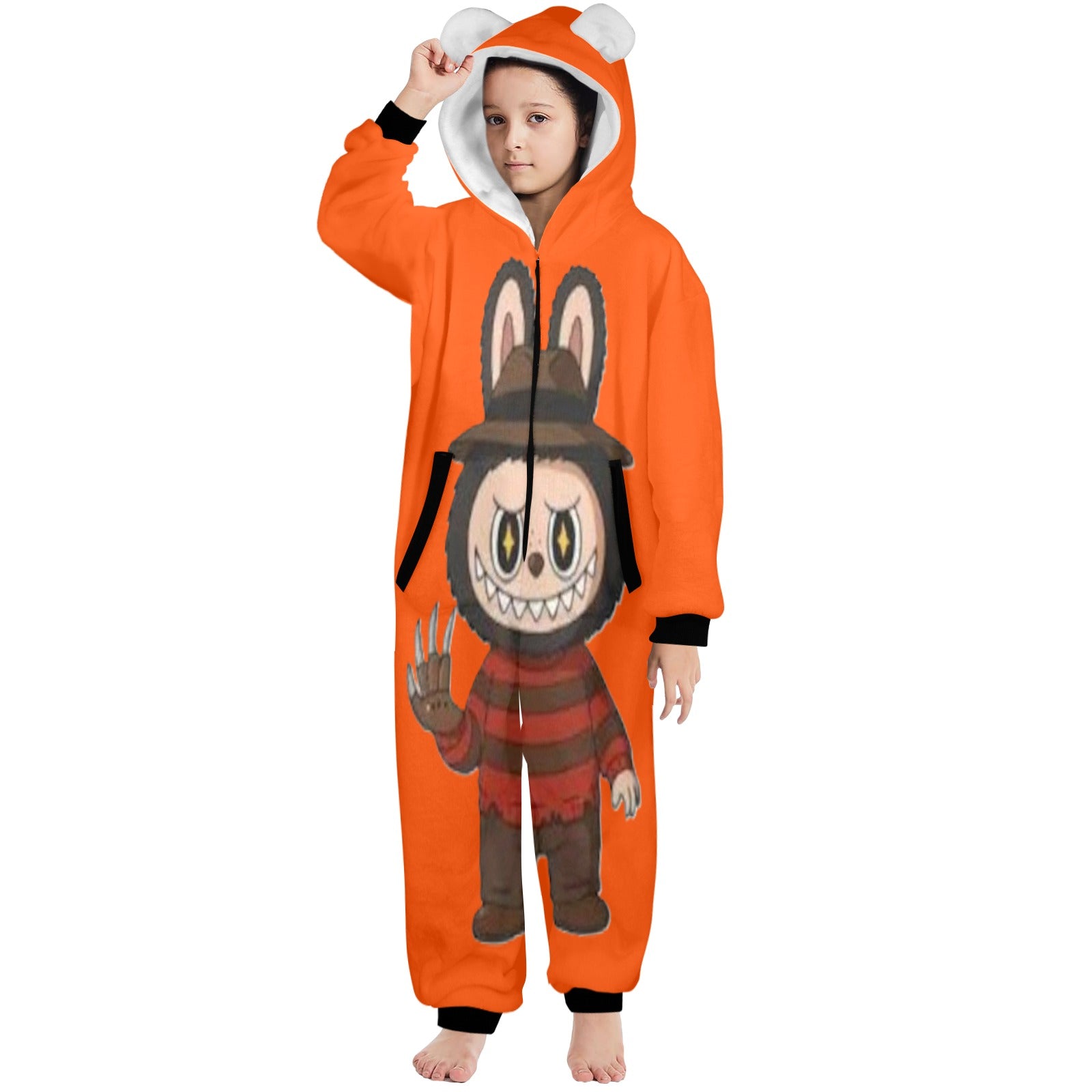 KSC's Halloween Big Kids Unisex Onesies (8 to 15 Years) Freddy Labubu)