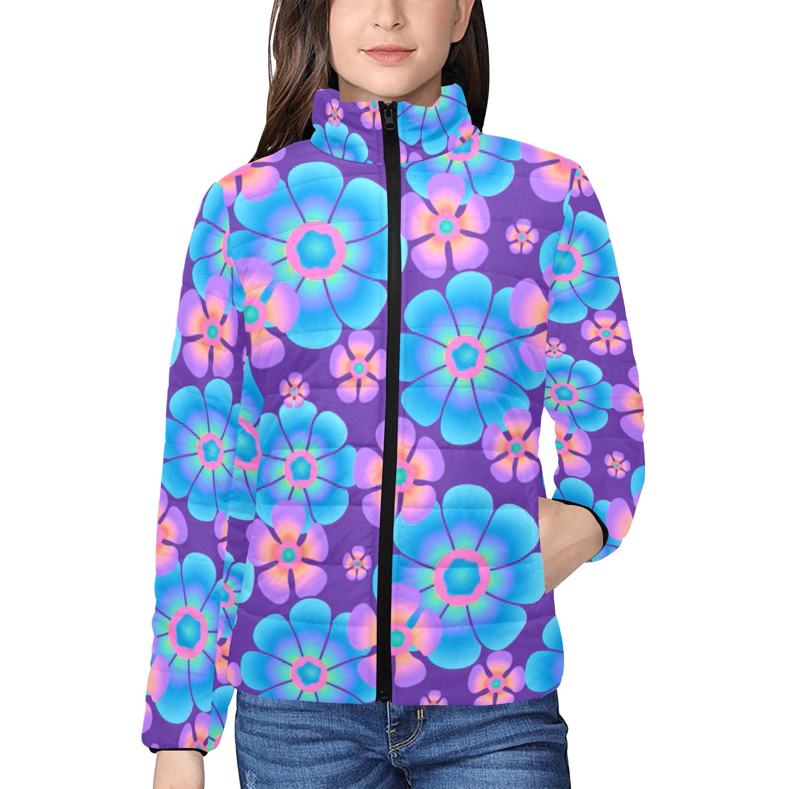 KSC's Exclusive  Women's Stand Collar Padded Jackets (10) Designs/Styles - Women's stand collar padded jacket(H41)