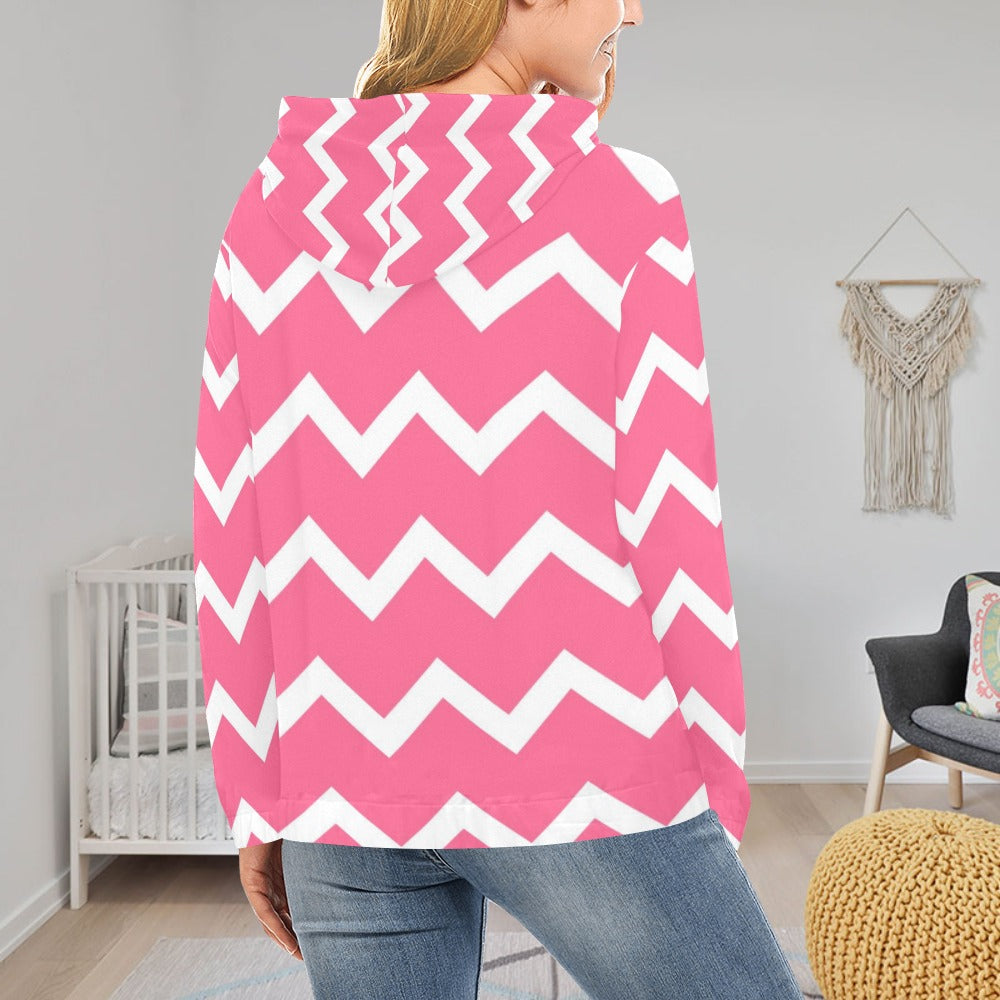 KSC's Exclusive Women's Stripe Design Hoodies Collection (10 Styles) Hoodie (Model H13)