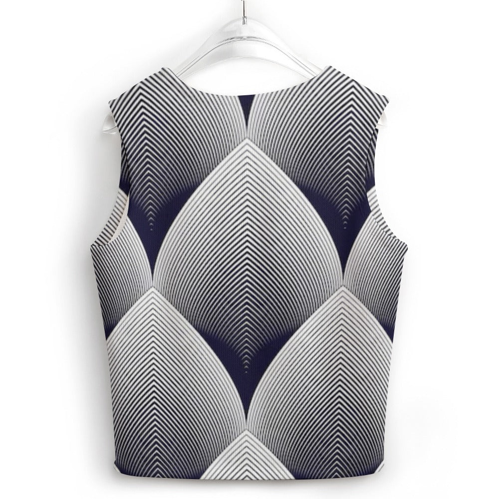 KSC's Custom Vest Designs Women's Long Sleeve Button Knit Vest - 10 OPTIONS INSIDE