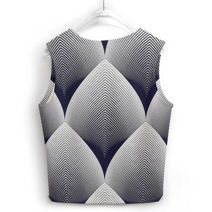 KSC's Custom Vest Designs Women's Long Sleeve Button Knit Vest - 10 OPTIONS INSIDE