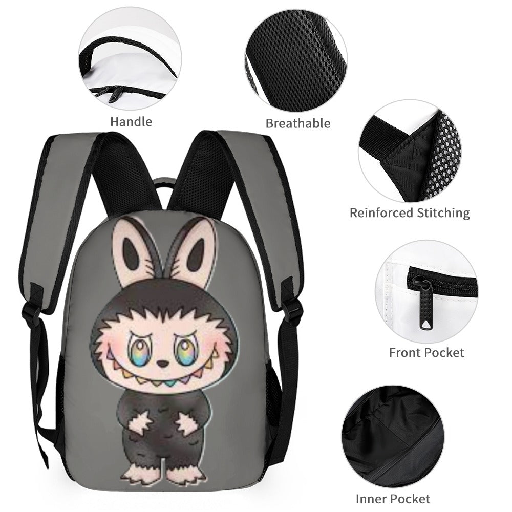 NEW Three Piece Labubu Backpack Bundle - 9 different options  - Back To School Deal
