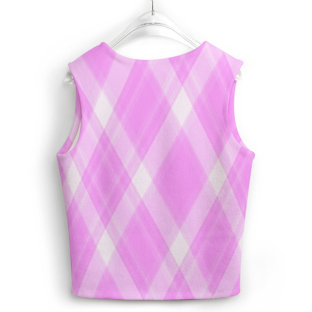 KSC's Custom Vest Designs Women's Long Sleeve Button Knit Vest - 10 OPTIONS INSIDE