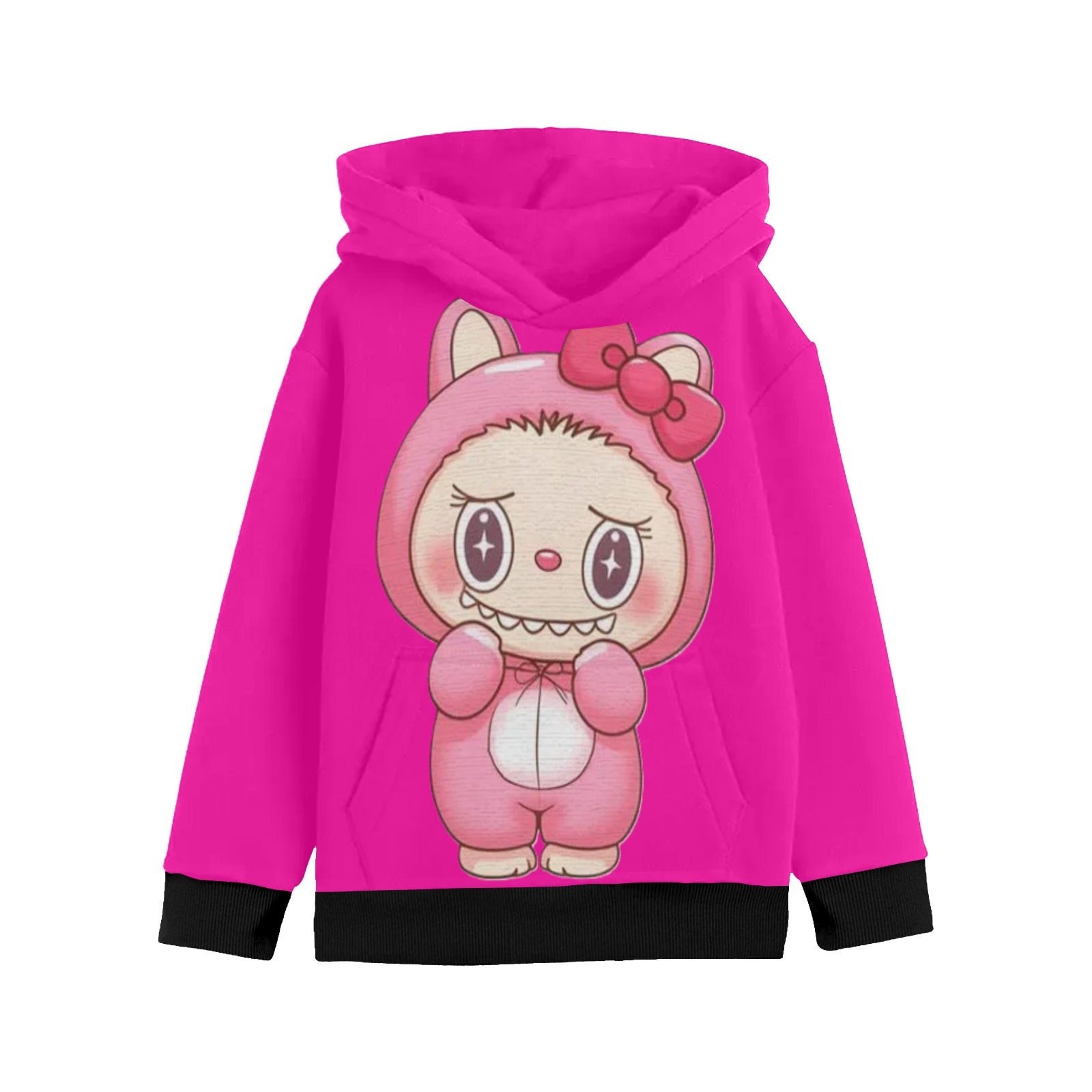 KSC's Little Girls' Labubu Designs Long Sleeve Hoodies