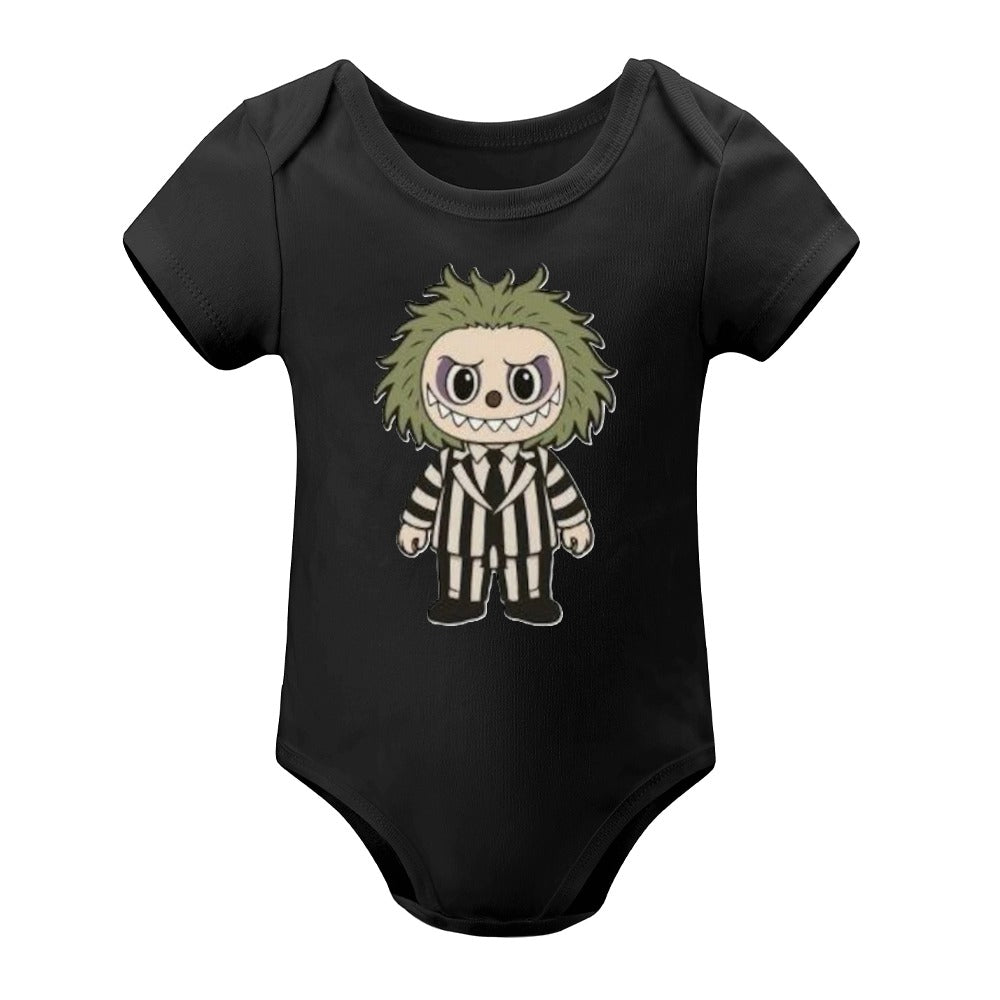 Baby Halloween Labubu Short -Sleeve Baby's Bodysuit