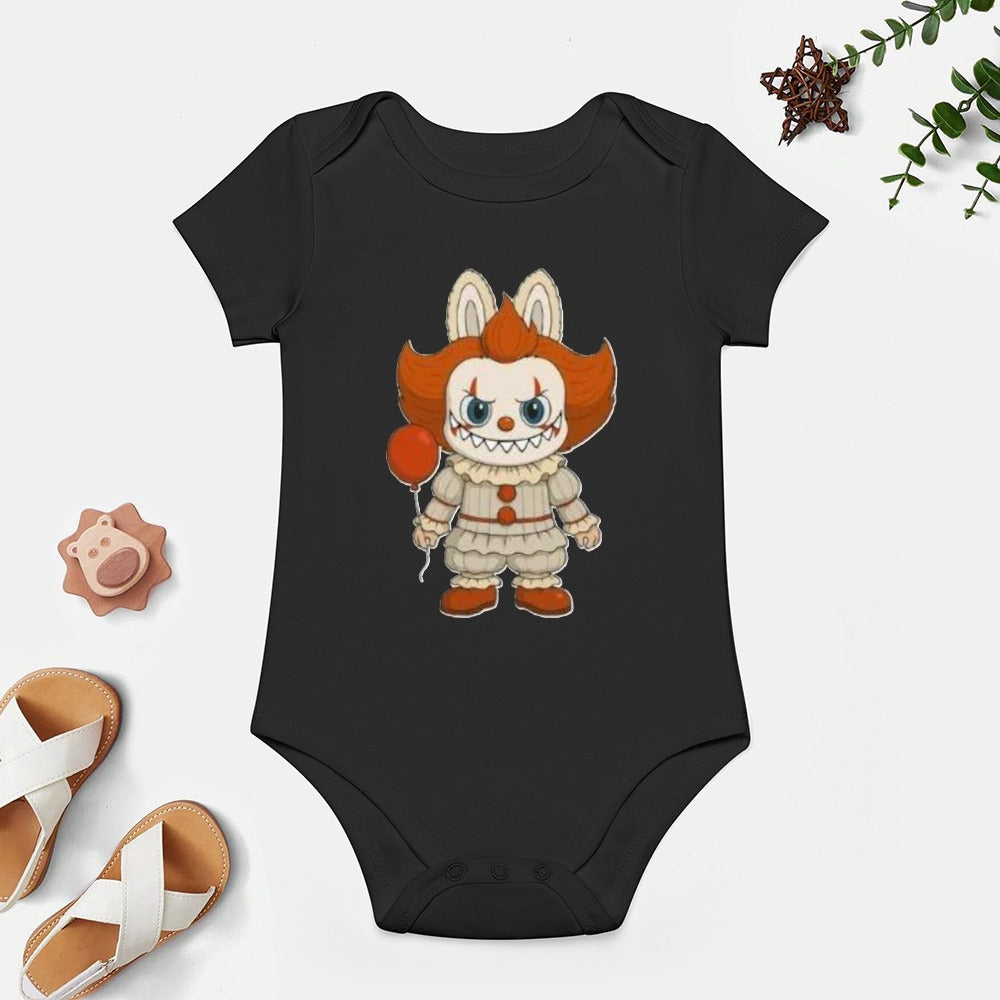 Baby Halloween Labubu Short -Sleeve Baby's Bodysuit