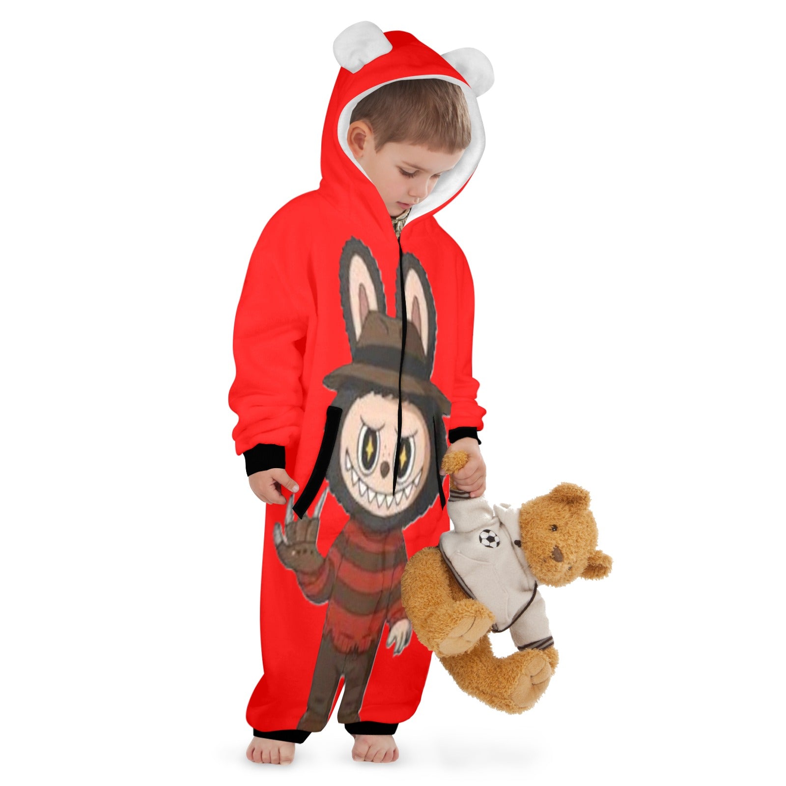 KSC's Halloween Exclusive Little Kid Unisex Onesie Labubu Freddy Krueger