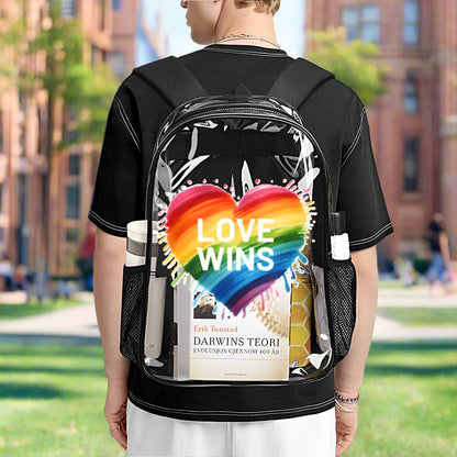 KSC's Custom Designs On Transparent Bag 17 inch New