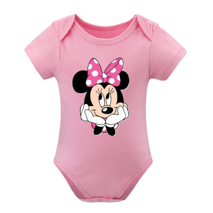 BABY GIRL CLOTHING CARTOON PRINT DESIGNS GIRL Short -Sleeve Baby's Bodysuit - CARTOON PRINTS