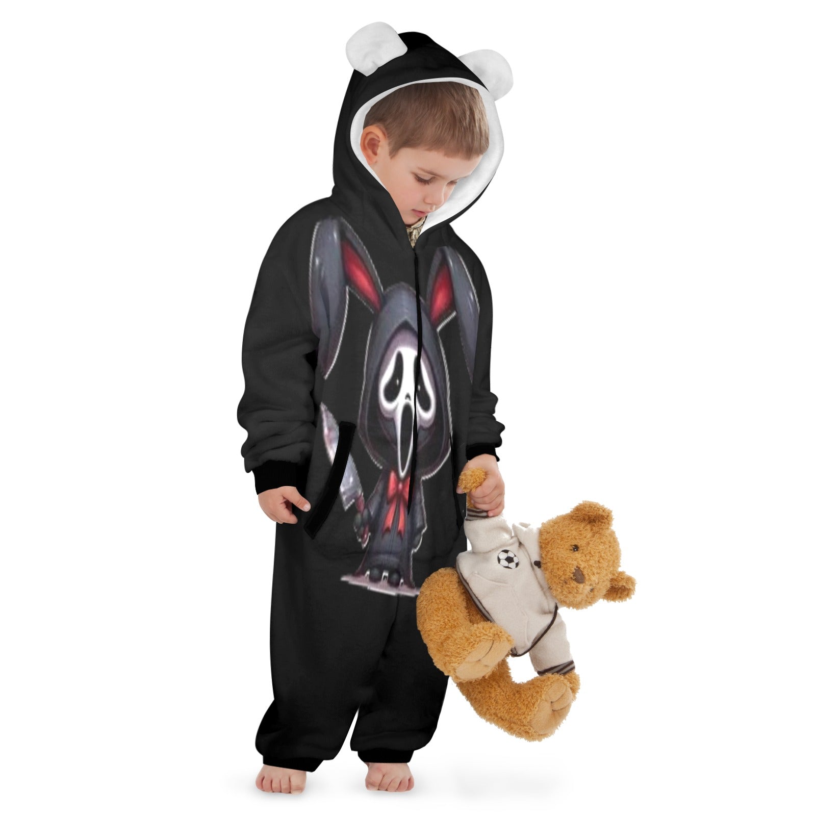 KSC's Exclusive Labubu Little Kids Onesies (2 to 7 Years Old) - Ghost Face Labubu