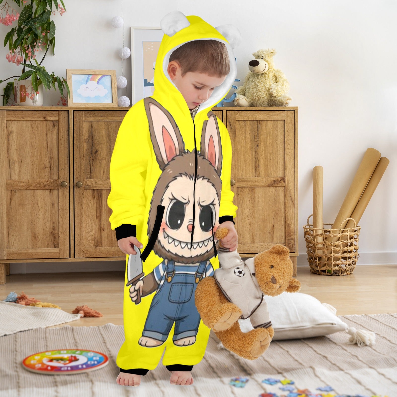 KSC's Halloween Exclusive Little Kids Unisex Onesie Labubu Chucky Doll