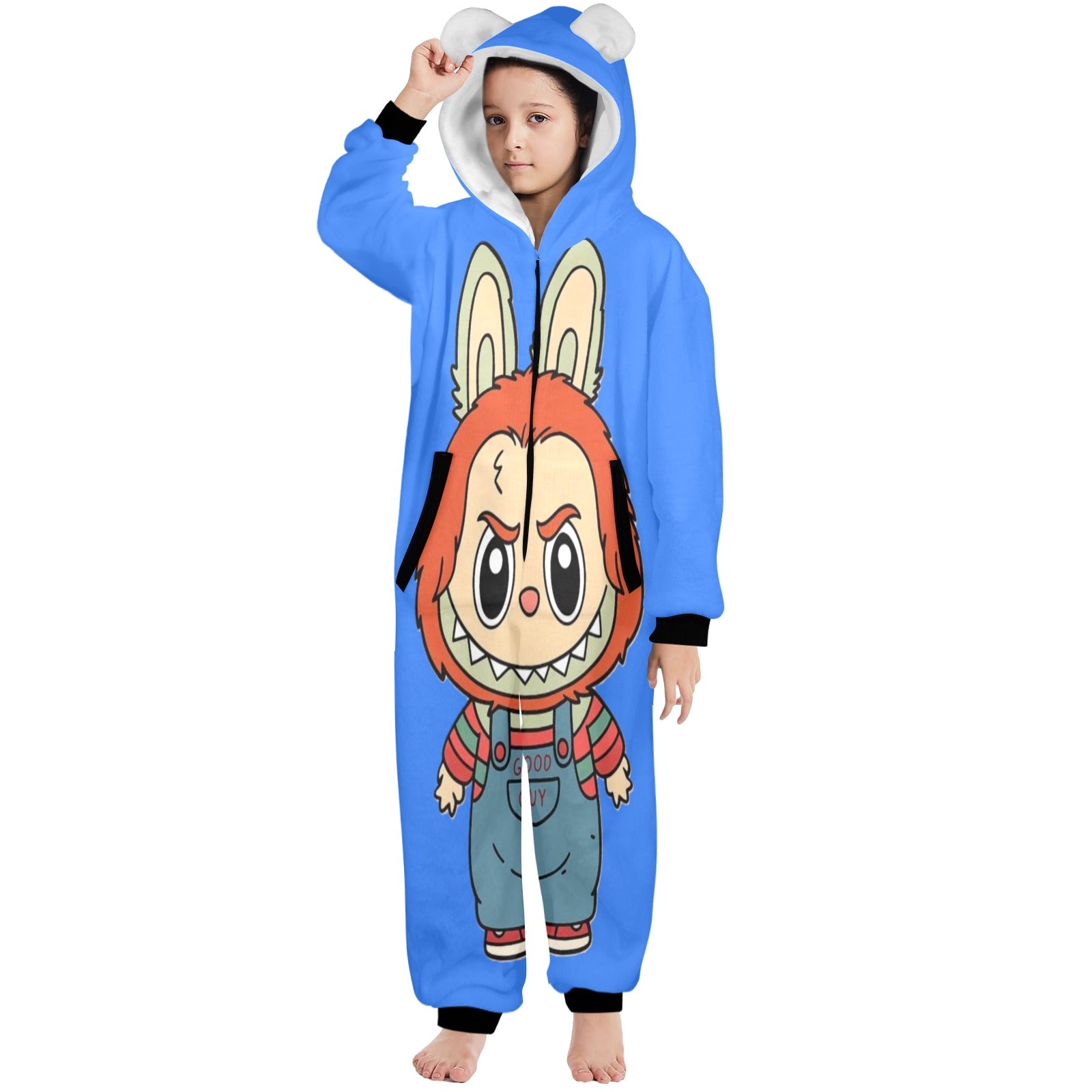 KSC's Halloween Big Kids Unisex Onesies (8 to 15 Years) Good Guy Doll Labubu