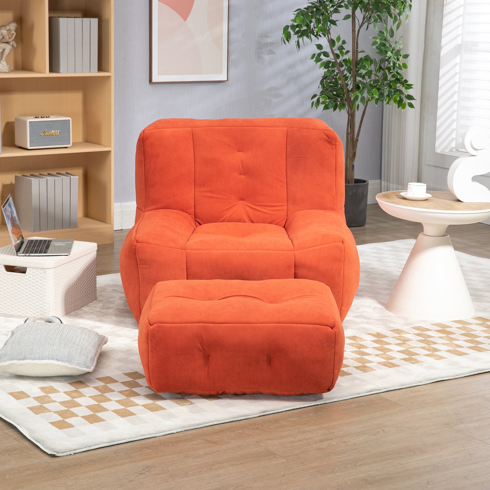Fluffy bean bag chair, comfortable bean bag for adults and children,