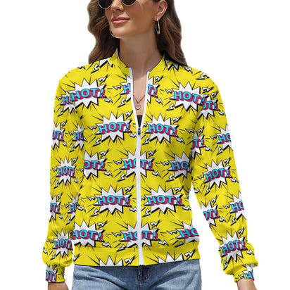 KSC's Limited Edition Pop Art Designs Women's Long Sleeve Zipper Jacket (10 Options) - KSC's Limited Edition Pop Art Collections