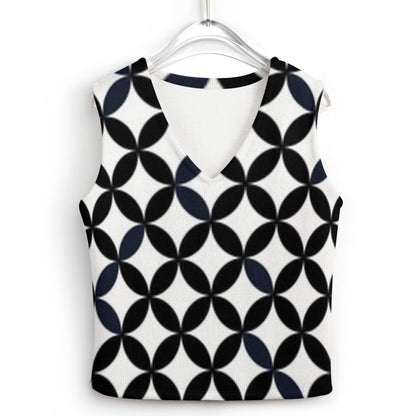 KSC's Custom Vest Designs Women's Long Sleeve Button Knit Vest