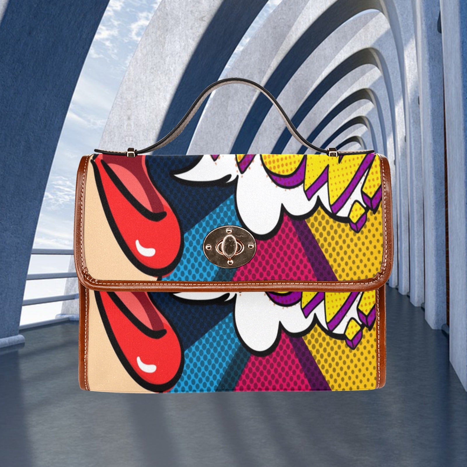 Shopksc.com Exclusive WOW Pop Art Style Pattern Designs Handbag Fashion 