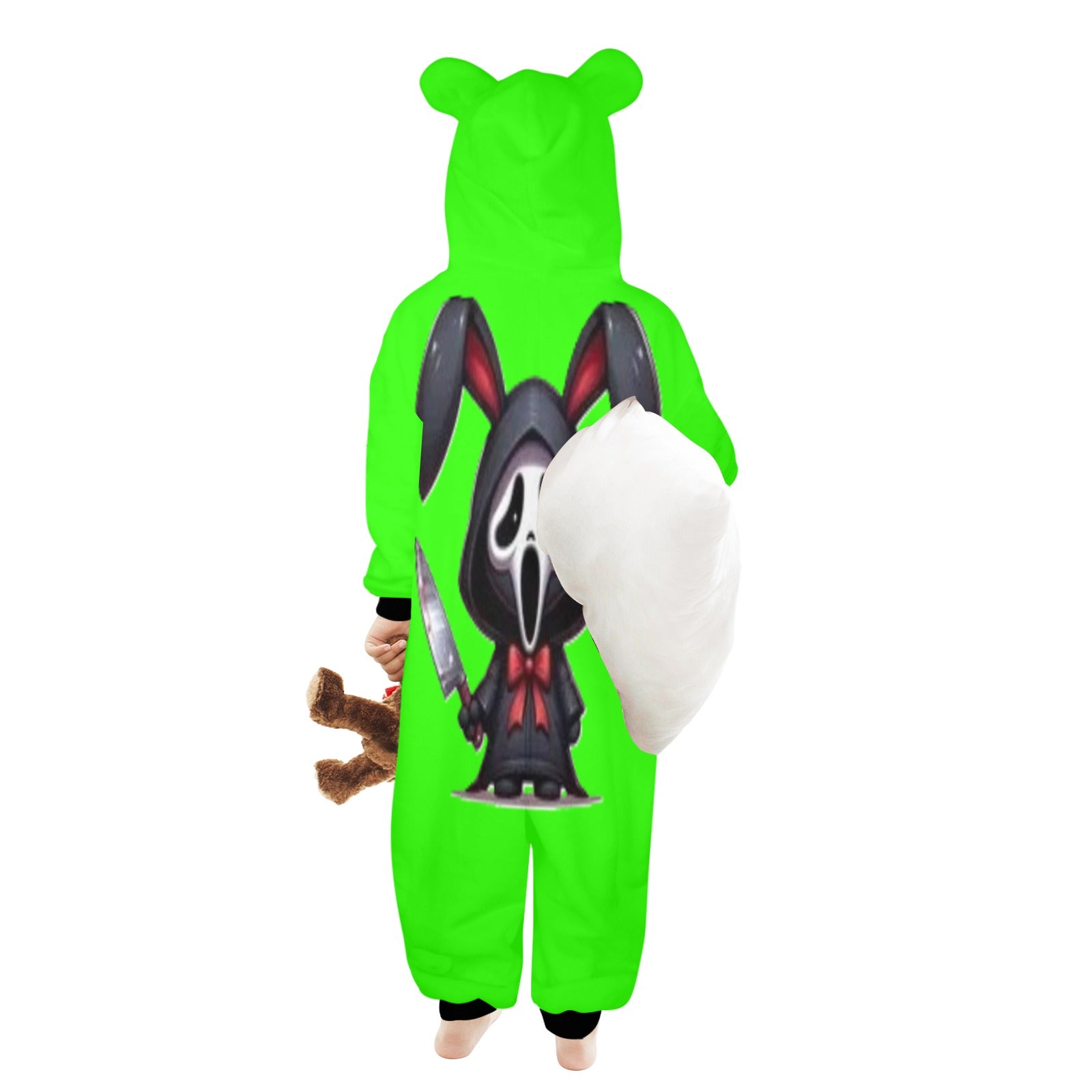 KSC's Exclusive Labubu Little Kids Onesies (2 to 7 Years Old) - Ghost Face Labubu