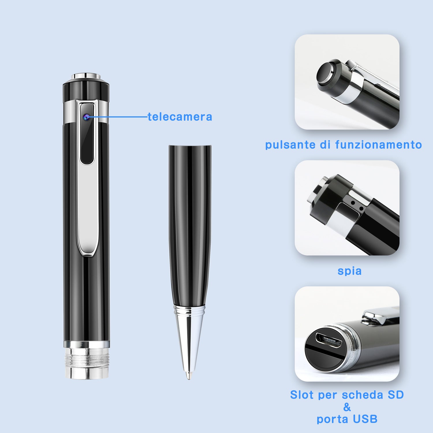 HIGH TECH -1080P HD Mini Camcorder Sports DV DVR Camcorder Hidden Camera Pen